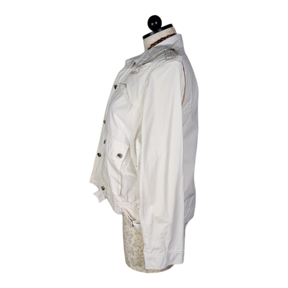 Ralph Lauren Green Label 3X White Cotton Button Front Jacket New without Tags